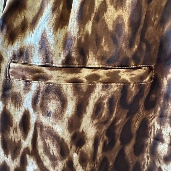Cache Silk Leopard Animal Print Romper SZ S #2106 - Picture 13 of 16